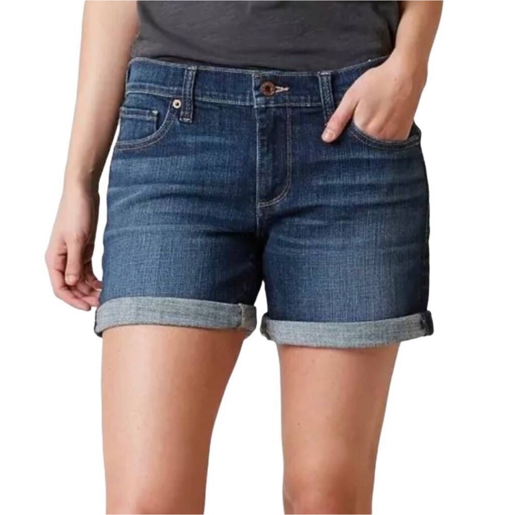 Lucky Brand The Roll Up Denim Shorts